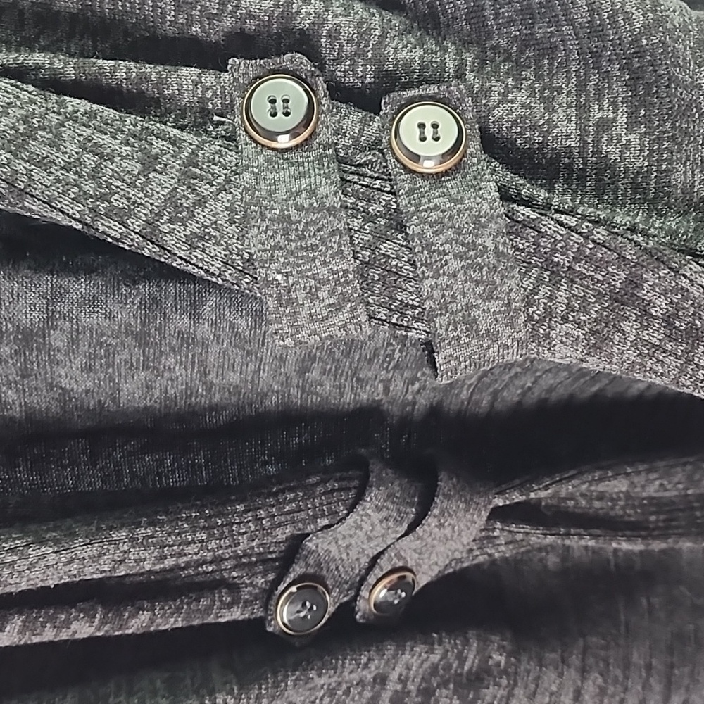Apt 9 M Cardigan Black Gray Sweater - Picture 2 of 6
